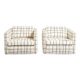 1970s A Pair of Knoll Pfister Club Chairs For Sale