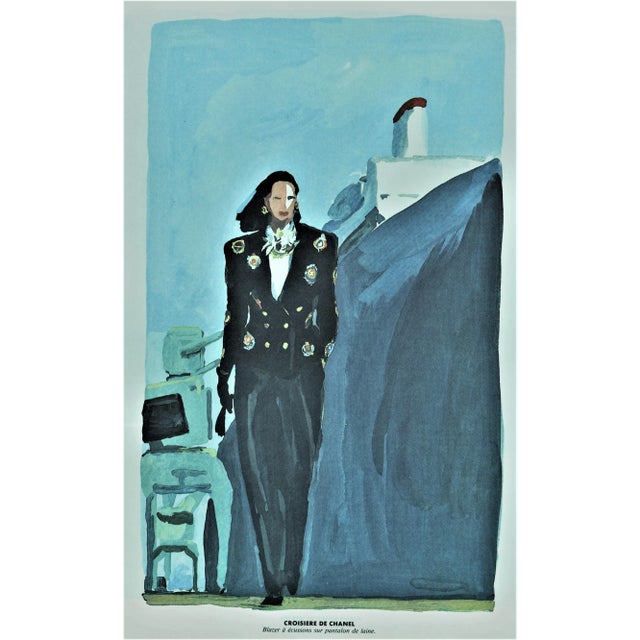 1980s Matted Vintage Chanel Print 1980s For Sale - Image 5 of 5
