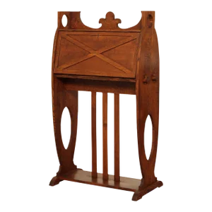 Arts & Crafts Antique Oak Drop Front Desk