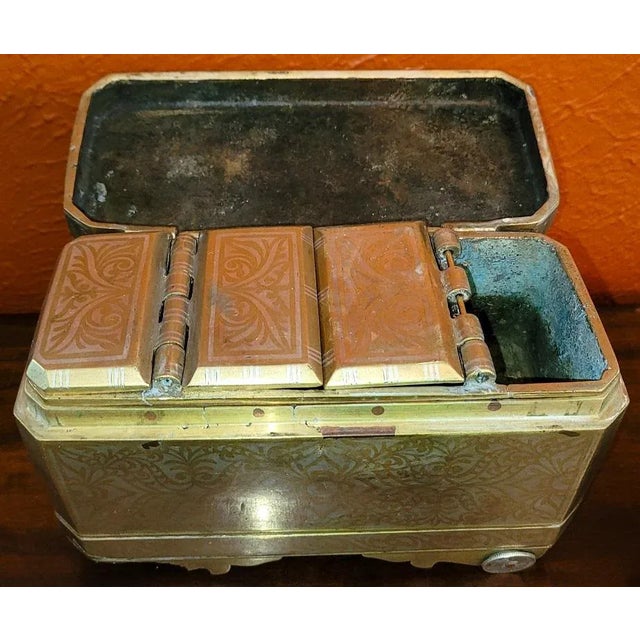 Set of 6 Mindanao Brass Silver Betel Boxes, Philippines For Sale - Image 9 of 13