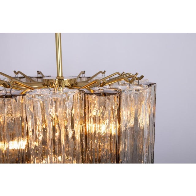 Large Murano Glass Tronchi Chandelier by Venini for Kalmar, Austria, 1960s For Sale - Image 11 of 17