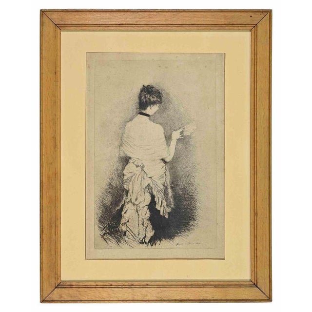 Giuseppe De Nittis, Young Woman Seen from Behind, 1875, Etching For Sale - Image 4 of 4