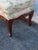 Brown French Carved Large Stool Footstool Ottoman 6308 For Sale - Image 8 of 18