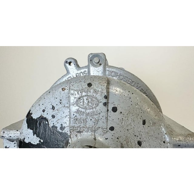 Gray Dark Grey Cast Aluminium Explosion Proof Light from Elba, 1970s For Sale - Image 8 of 17