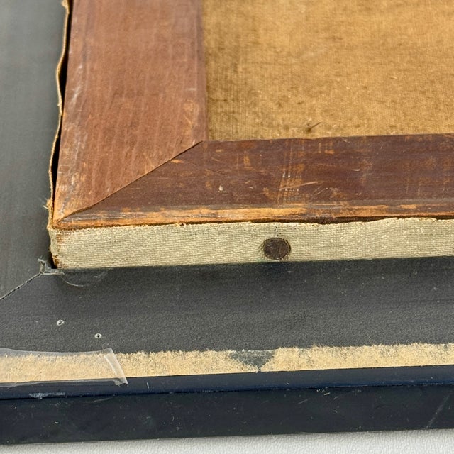 Original Vintage New York Artist Eugene Arcieri Bright O/C Mid 20th C. Framed Painting For Sale - Image 9 of 10