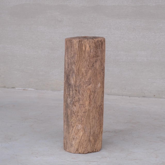 Wood Wooden Tree Trunk Display Stand For Sale - Image 7 of 7