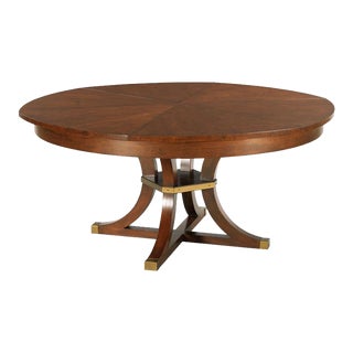 Woodbridge Furniture Apollo Jupe Dining Table in Bordeaux Finish For Sale