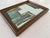 Paint “Cabin Fern" Green Abstract Art in Antique Frame, Transitional Living Room Art by JTS For Sale - Image 7 of 8