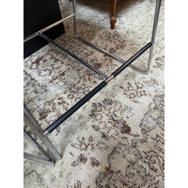 Chrome Massimo Iosa Ghini for BRF Counter Stools, Pair For Sale - Image 8 of 12