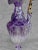 Amethyst Vintage Victorian Majolica Amethyst Porcelain Grape Motif Ewer Pitcher For Sale - Image 8 of 10