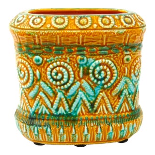 Vintage Mid Century Pacific Pottery Planter 5.5"w X 5.5"d X 5"h Japan For Sale