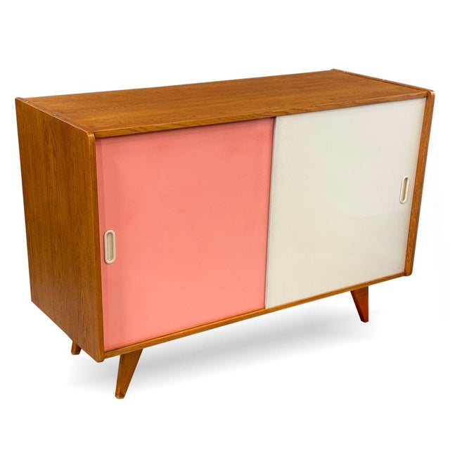 Sideboard designed by jiří jiroutek for interiér praha, model u 452. A characteristic example of mid-century czech design,...