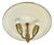 Round Brass Ceiling Light in the style of Gino Sarfatti, Italy, 1950s For Sale
