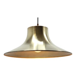 Mid-Century Pendant in Brass by Napako, 1970s For Sale