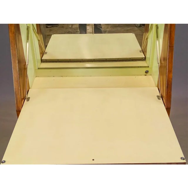 Wood 1970's Inlaid Drop Front Bar Cabinet From Drexel Heritage For Sale - Image 7 of 8