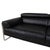 Romeo 2-Seater Sofa in Black Leather and Chrome from Calia For Sale - Image 9 of 17
