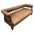 Brown Long Victorian Open Arm Chaise in Leather For Sale - Image 8 of 8