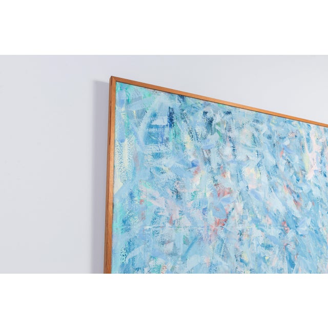 Large Abstract Composition, 1980s, Oil on Canvas For Sale - Image 7 of 14
