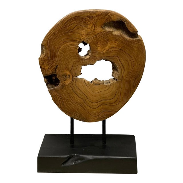 Indonesian Wooden Sculpture On Stand Chairish