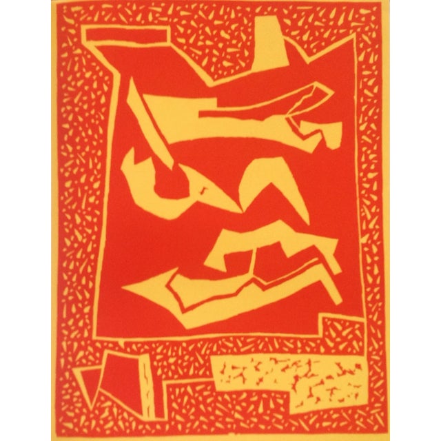 Artist: Alberto Magnelli? Country: Italy Title: Untitled Medium: Original Woodcut Marks: Not signed, not numbered Paper...