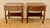 Spanish Pair of Spanish Wood Bedside Tables With Drawers and Lower Shelves, 1940s For Sale - Image 3 of 15