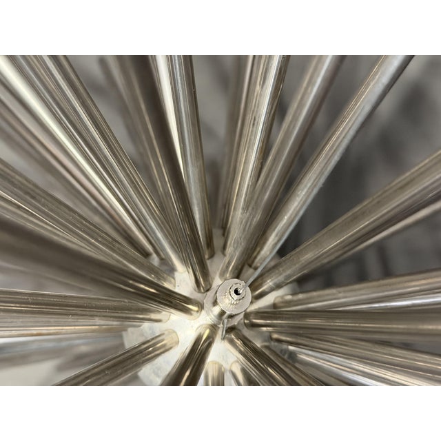 1970s Hanging Sea Urchin Sputnik Sculpture in Steel by Curtis Jere, USA, 1970s For Sale - Image 5 of 6