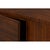 Wood Contemporary Parquet Sideboard, 86" - Warm Brown Walnut with Square Brass-Tone Pulls For Sale - Image 7 of 12