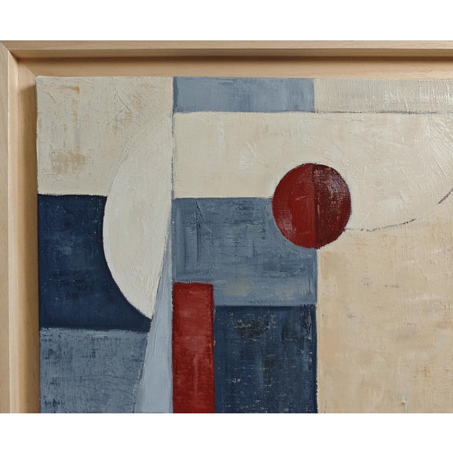 Tangence, Contemporary Geometric Abstract Painting Framed by Sophie Dumont For Sale - Image 4 of 9