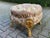 Late 20thC Louis XVI Pink Damask Gilt Beech Bench For Sale - Image 4 of 8