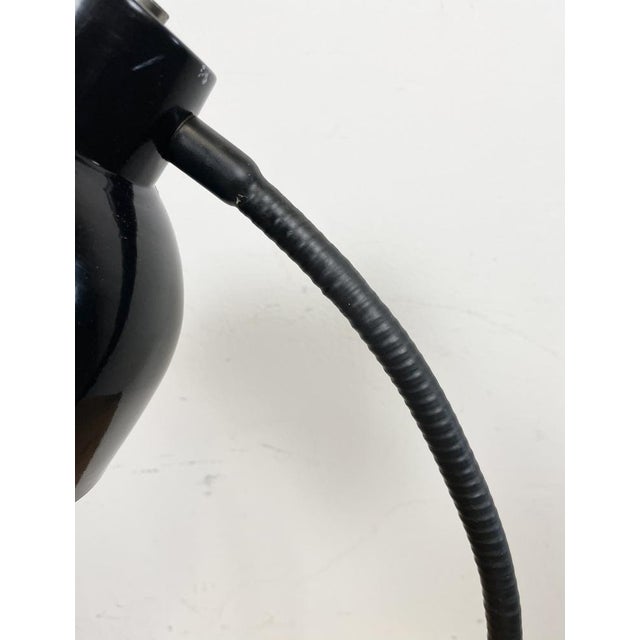 Black Industrial Gooseneck Table Lamp, 1960s For Sale - Image 6 of 16