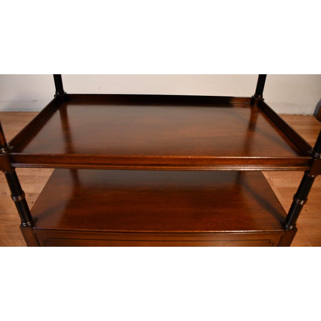 1930s Beacon Hill English Regency Mahogany Side Table / End Table For Sale - Image 15 of 15