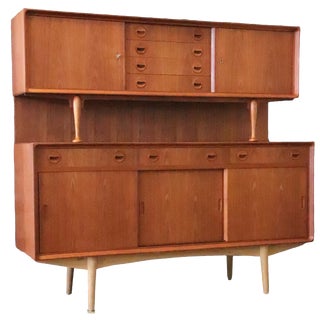 Danish Stylish Credenza in Teak and Oak, 1960s For Sale