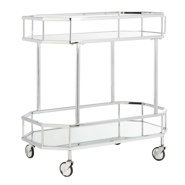 A must-have for entertaining, this contemporary 2-tier octagon bar cart makes it easy to serve guests in grand style. it's...