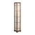 Brown Vintage Tall Japanese Shoji Style Floor Lamp with Rice Paper Panels For Sale - Image 8 of 16
