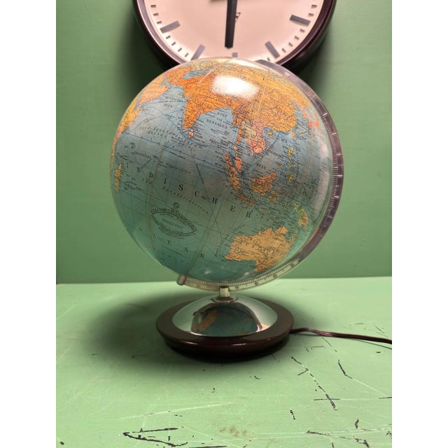 Vintage German Columbus Duo Glass Globe Lamp, 1960s For Sale - Image 6 of 11