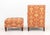 Baker Furniture Company Baker Upholstered Wingback Armchair and Ottoman For Sale - Image 4 of 14