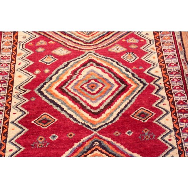 Mid 20th Century Nazmiyal Collection Vintage Persian Gabbeh Rug For Sale - Image 5 of 9
