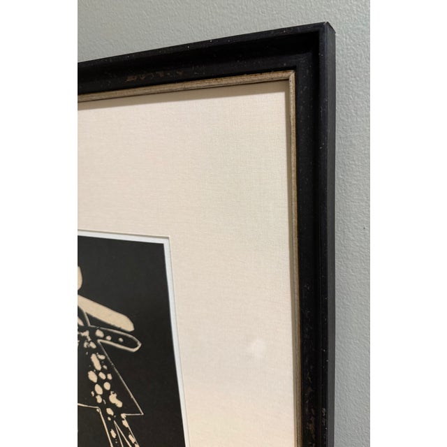 Black 1984, "Dopum", Abstract Impressionism, Newly Framed Original Intaglio Print, Laurence Scholder For Sale - Image 8 of 8