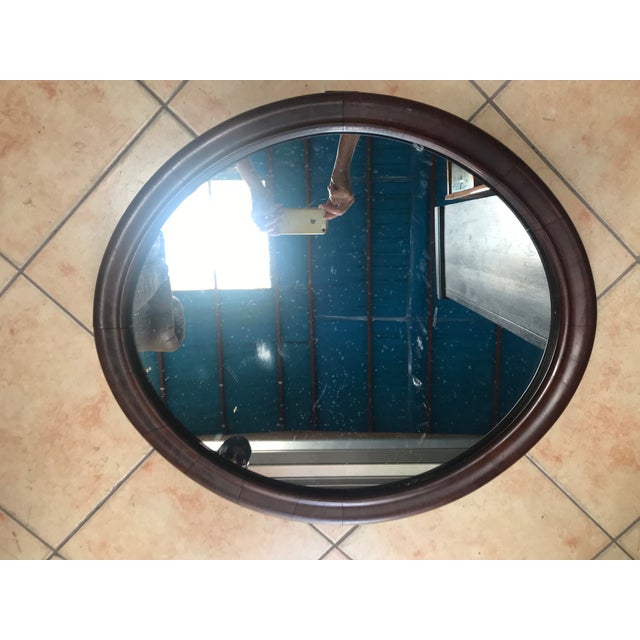 Oval Mirror in a Mahogany Frame For Sale - Image 10 of 18