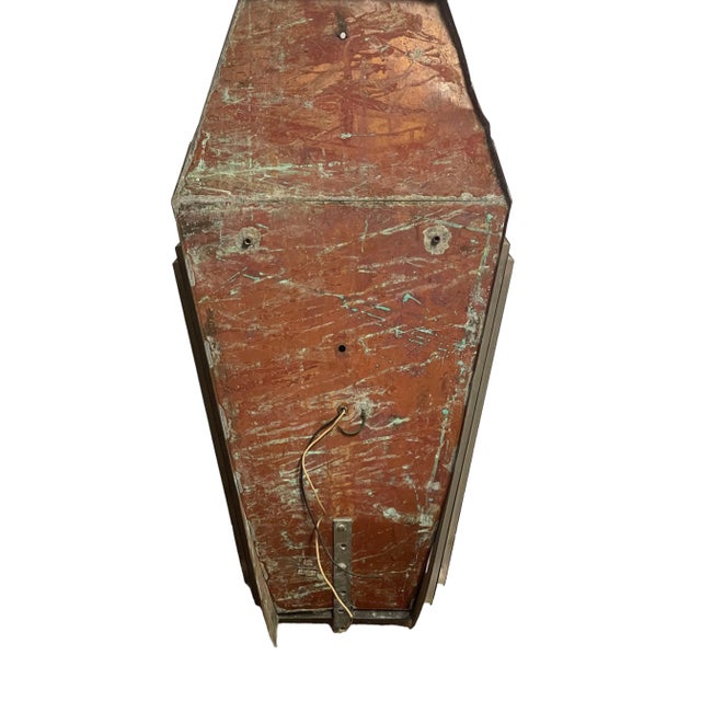 Art Deco Vintage Industrial Copper Wall Sconce For Sale - Image 3 of 8