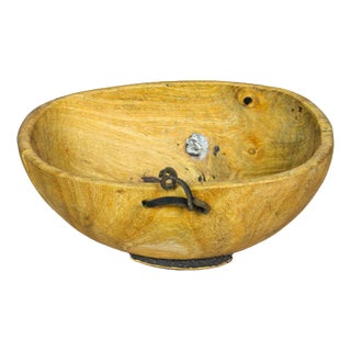 Turkana Bowl in Handcarved Wood For Sale