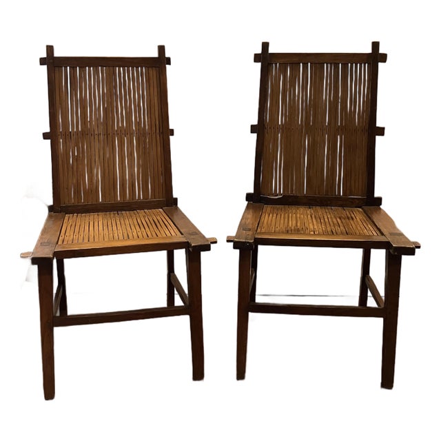19th Century Pair of Chinese "Country Ming" Southern Official’s Hat Chairs For Sale