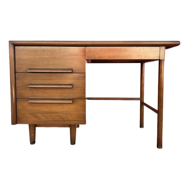 Furniture Guild of California Mid-Cenury Desk | Single Pedestal Desk For Sale