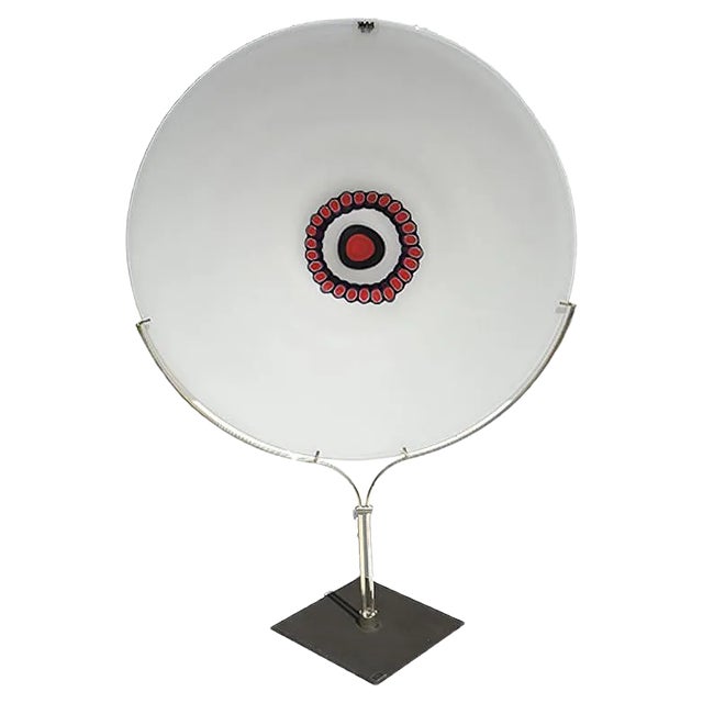 Pisa Murano Glass Plate by Bruno Gambone for VeArt, 1970s For Sale