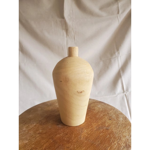 Early 21st Century Handcrafted Wood Vase Form For Sale In Seattle - Image 6 of 6