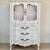 Blue French Louis XV Style John Widdicomb Tall Swedish Blue Lingerie Chest Commode For Sale - Image 8 of 8
