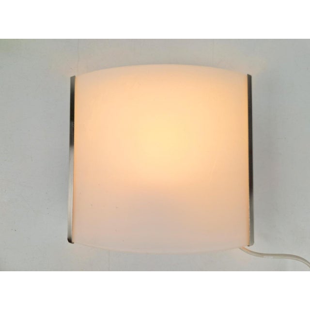Tecla Wall Lamp in Opaline Glass from Panzeri, 1980s For Sale - Image 4 of 7