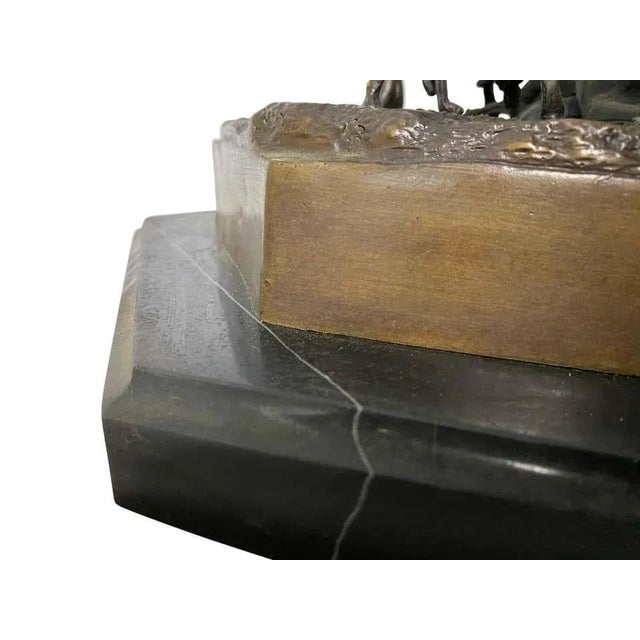 Bronze Sculpture of Hunting Party, 19th-Century For Sale - Image 9 of 12