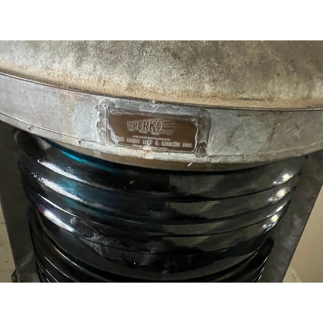 Set of 2 Galvanized Steel Perko Ships Lanterns For Sale - Image 13 of 17