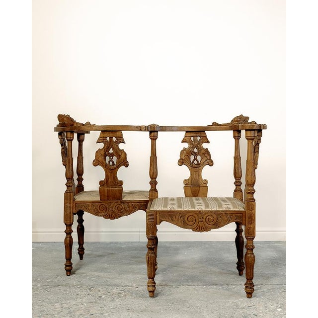 19th Century Double Corner Chair For Sale - Image 14 of 14